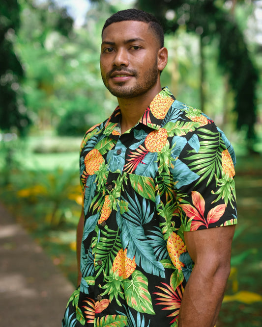 Men's Shirt - Sweet Pineapples Print - Malia Fiji