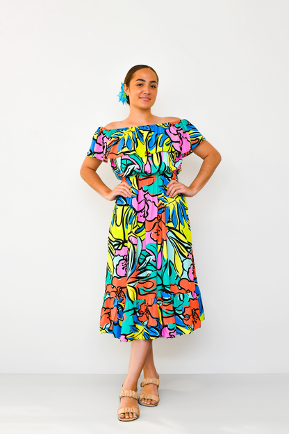 Island Bloom - Skylar Dress - Malia Fiji