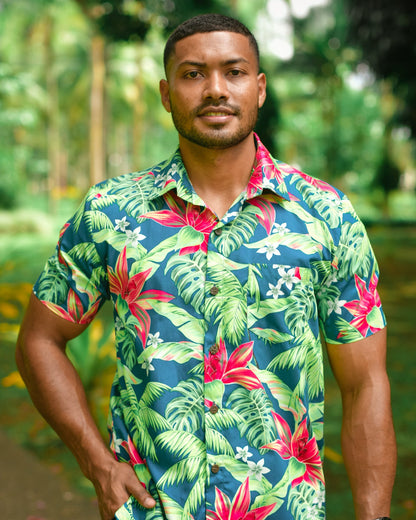 Men's Shirt - Into the Palms Print - Malia Fiji