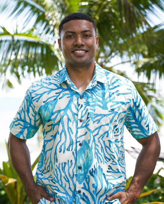 Deep Ocean (Blue) - Short Sleeve Shirt