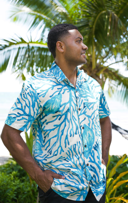 Deep Ocean (Blue) - Short Sleeve Shirt
